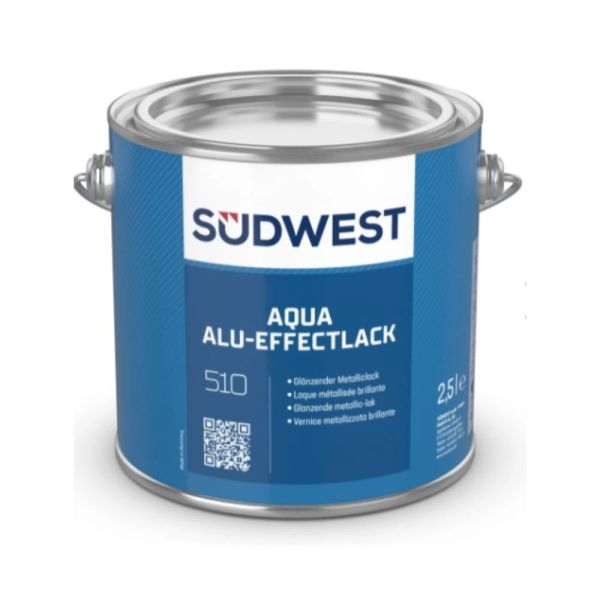 Südwest Aqua Alu-Effectlack – 9318 Brillantsilber , (ca. RAL 9006)