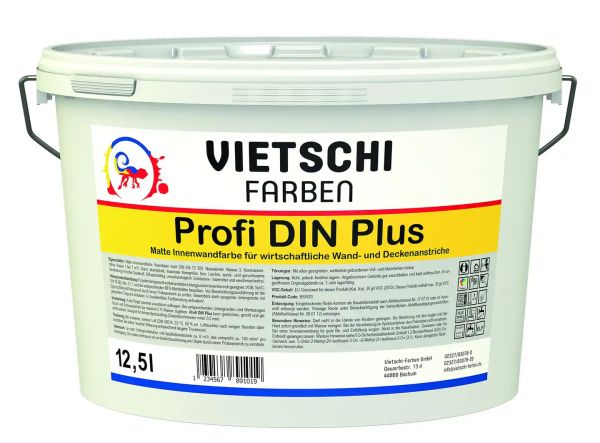 VIETSCHI Profi DIN Plus – Wandfarbe mit bester Deckkraftklasse