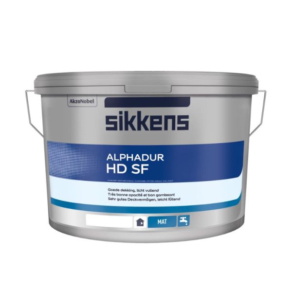 Restposten – Sikkens Alphadur HD SF Wandfarbe – 12,5 Liter – Altweiss