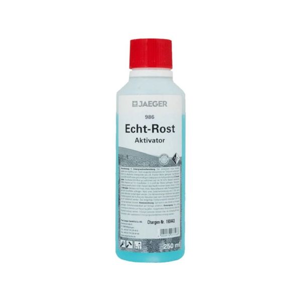 Jaeger 986 Echt Rost Aktivator Transparent Blau 250 ml