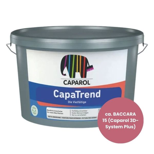 Restposten – Caparol CapaTrend Wandfarbe – 5 Liter – BACCARA 15 (Caparol 3D-System Plus)