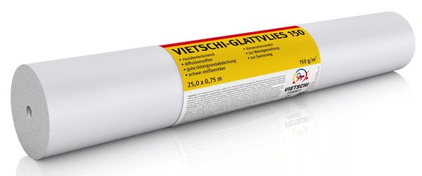 VIETSCHI Glattvlies 150 – 25 x 0,75m - Malervlies