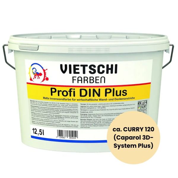 Restposten – VIETSCHI Profi DIN Plus – 5 Liter – ca. CURRY 120 (Caparol 3D-System Plus)