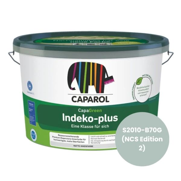 Restposten – Caparol Indeko Plus Wandfarbe – 5 Liter – S2010-B70G (NCS Edition 2)