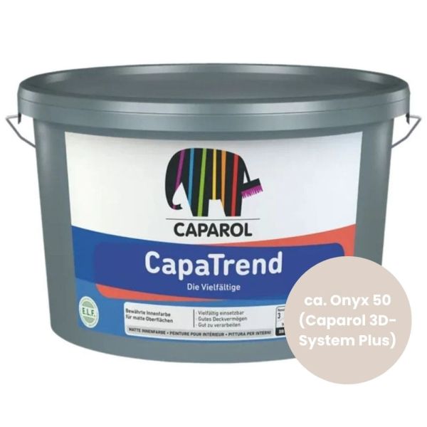 Restposten – Caparol CapaTrend 7,5 Liter – Onyx 50 (Caparol 3D-System Plus)