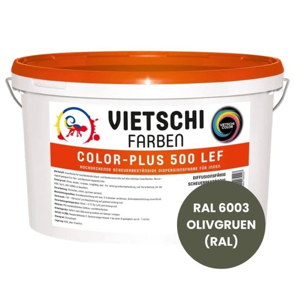 Restposten – VIETSCHI Color-Plus 500 LEF – 5 Liter RAL 6003 OLIVGRUEN (RAL)