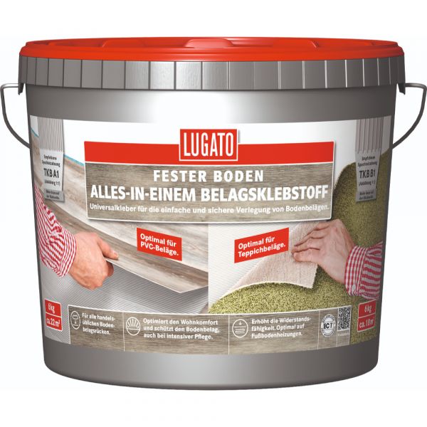 Lugato Fester Boden Alles-In-Einem Belagsklebstoff – 1kg