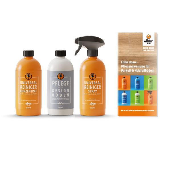 Loba Reinigung & Pflege Set Designböden 4tlg.