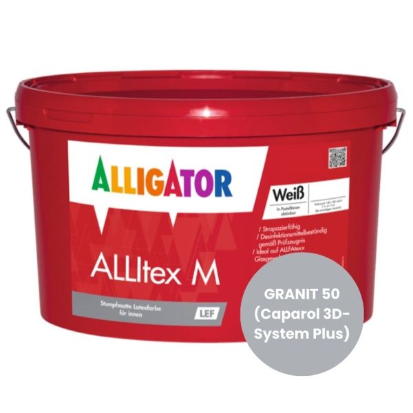 Restposten – Alligator ALLItex M LEF 5 Liter – GRANIT 50 (Caparol 3D-System Plus)