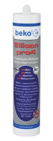 beko Silicon pro4 Neutralvernetzende Premium-Silicon – 310 ml - Dunkelgrau 22401