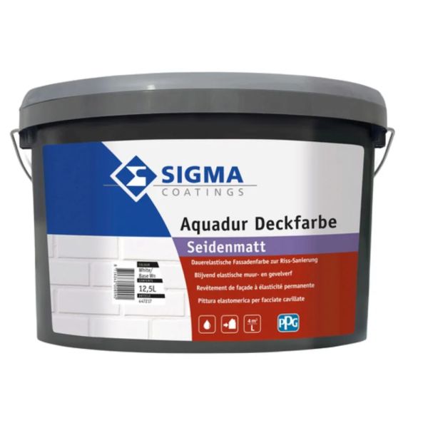SIGMA Aquadur Deckfarbe – Weiß – 12,5 Liter