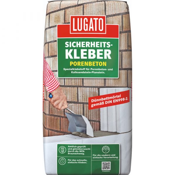 Lugato Sicherheitskleber Porenbeton