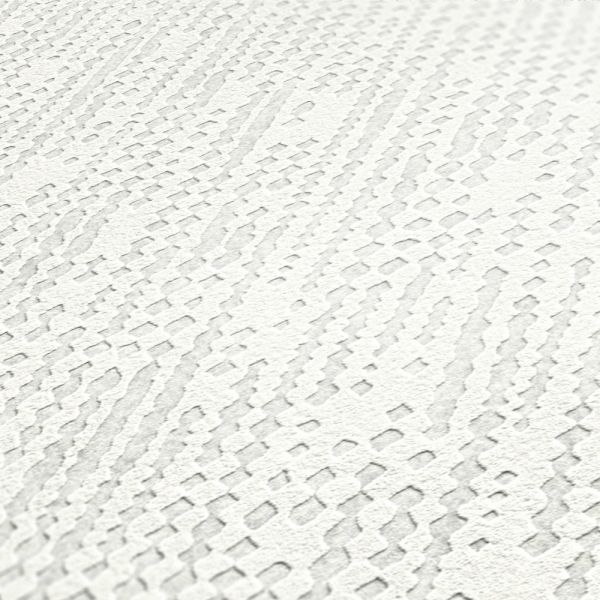 AS Creation Unitapete Überstreichbar Weiß 866-354291 - 25,00 m x 1,06 m