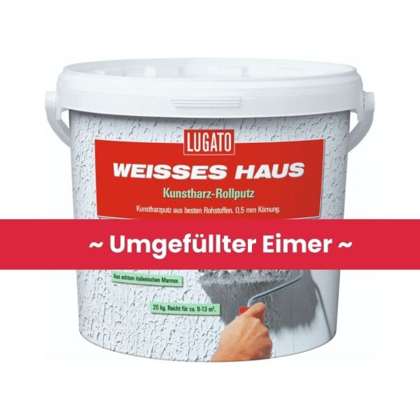 Restposten – Lugato Weisses Haus Kunstharz-Rollputz – ca. 11 Kg