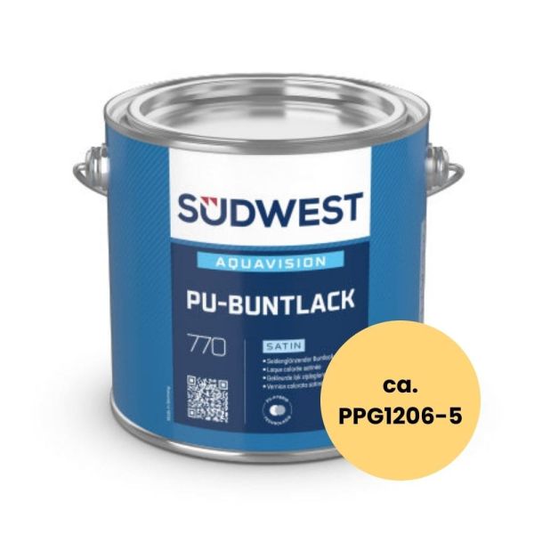 Restposten – Südwest AquaVision PU-Buntlack - PPG 1206-5 - 0,75 L