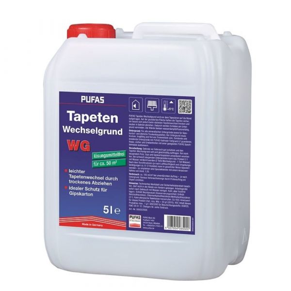 Pufas Tapeten-Wechselgrund WG – 5 Liter