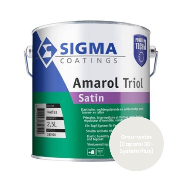 Restposten – SIGMA Amarol Triol Satin – 1 Liter – Grau-Weiss (3D System Plus)