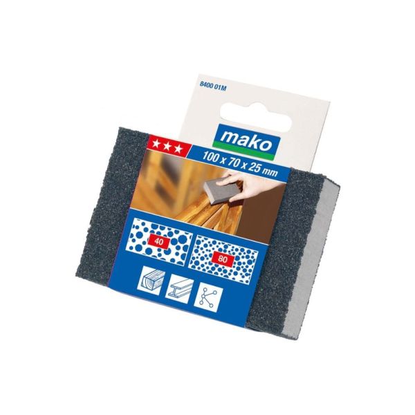 Vietschi Mako Schleifschwamm, KOMFORT – 3er Pack fein, mittel, grob / 100 x 70 x