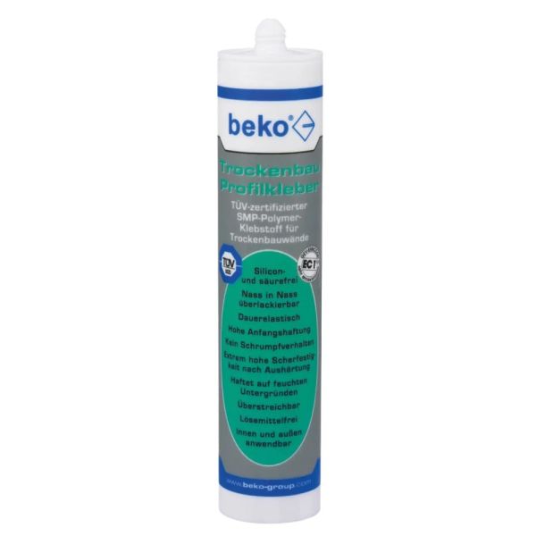 beko Trockenbau Profilkleber – 310ml, weiß