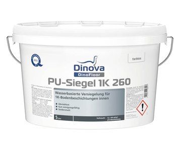 Dinova PU-Siegel 1K 260 Farblos – 5 Liter