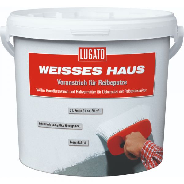 Lugato Weisses Haus Voranstrich Für Reibeputze – 5 Liter