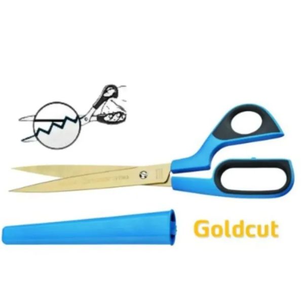 Storch 212529 – Tapezierschere Optima plus Goldcut, gezahnt