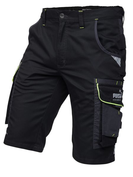 PUMA WORKWEAR PRECISION X Shorts Schwarz/Neon