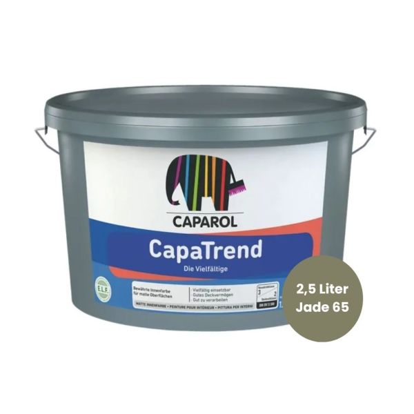 Restposten – Caparol CapaTrend Wandfarbe 2,5 L in Jade 65 (Caparol 3D-System)