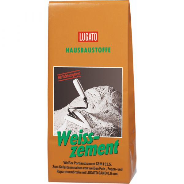 Lugato Hausbaustoffe Weisszement – 5kg 4120