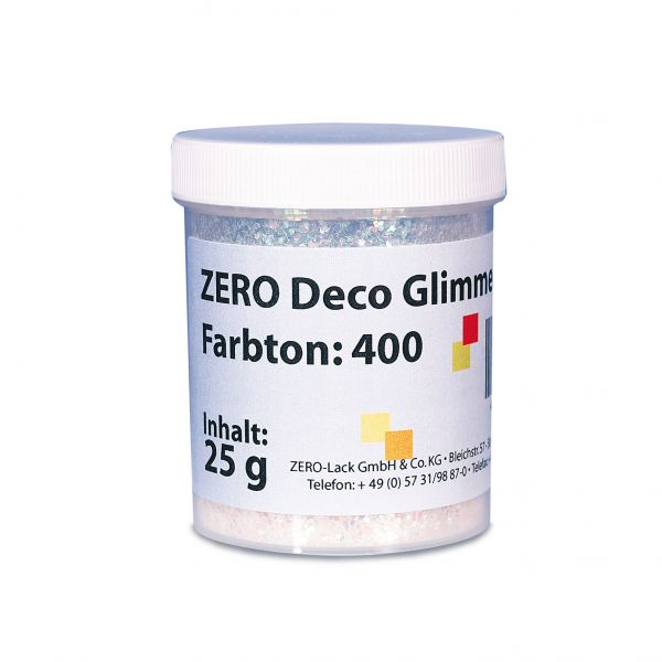 Zero Deco Glimmer 100 Holographic-Silber grob – 25g