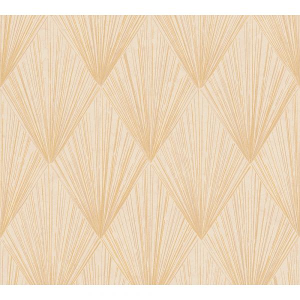 AS Creation Geometrische Tapete Gold Gelb 866-378643 - 10,05 m x 0,53 m