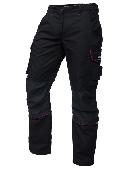 PUMA WORKWEAR PRECISION X Damenhosen Schwarz/Pink mit pinken Akzenten