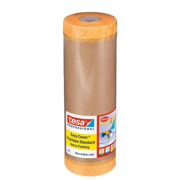 tesa Easy Cover Spray 4451 – 25m x 200mm, Gelb