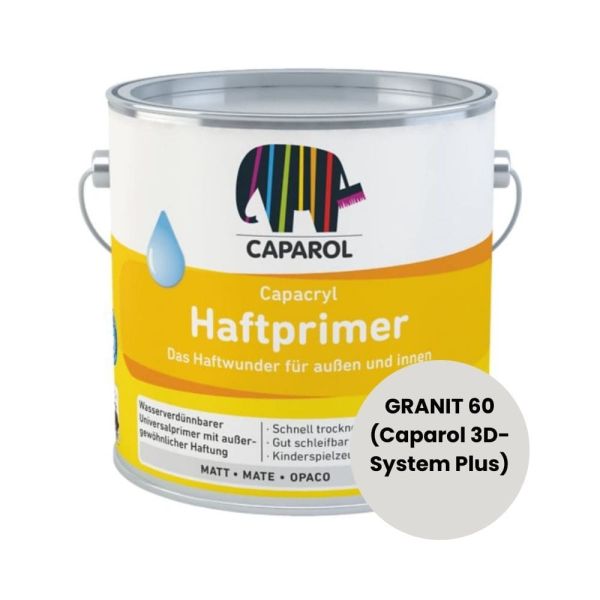 Restposten – Caparol Capacryl Haftprimer 0,75 Liter – GRANIT 60 (Caparol 3D-System Plus)