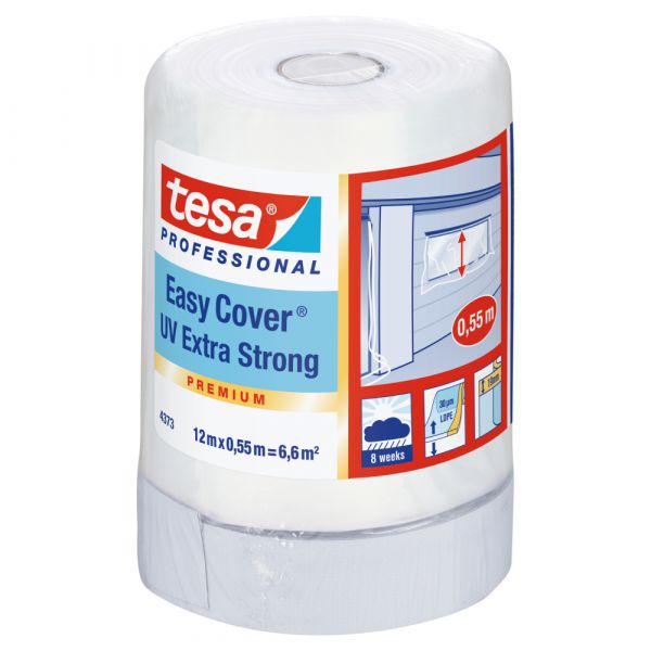 tesa Easy Cover UV Extra Stark 4373 – 12 Meter, Weiss