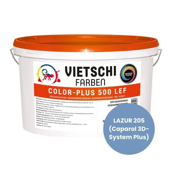 Restposten – VIETSCHI Color-Plus 500 LEF – 5 Liter – LAZUR 205 (Caparol 3D-System Plus)