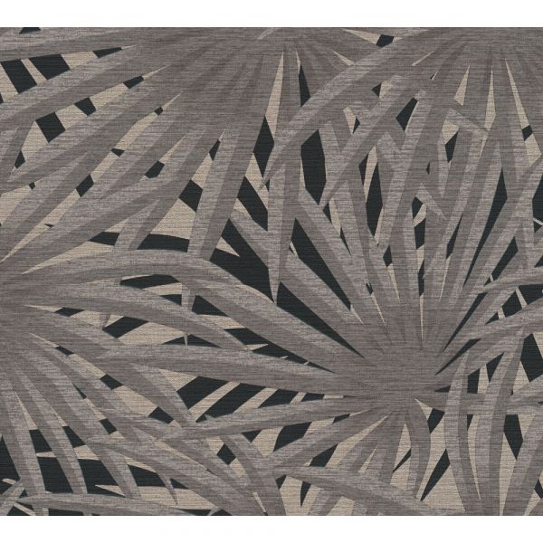 AS Creation Blumentapete Grau Schwarz 866-378612 - 10,05 m x 0,53 m