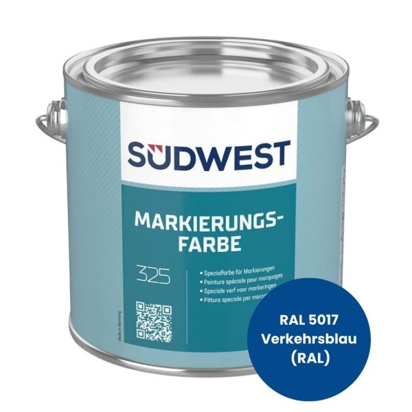 Restposten – Südwest Markierungsfarbe 0,75 Liter – RAL 5017 Verkehrsblau (RAL)