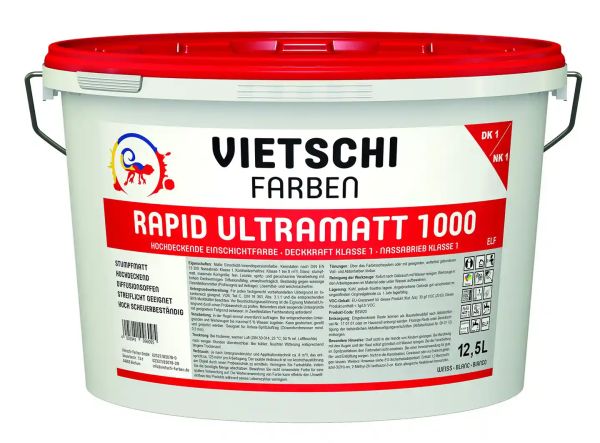 VIETSCHI Rapid Ultramatt 1000 – 12,5 Liter – Wandfarbe