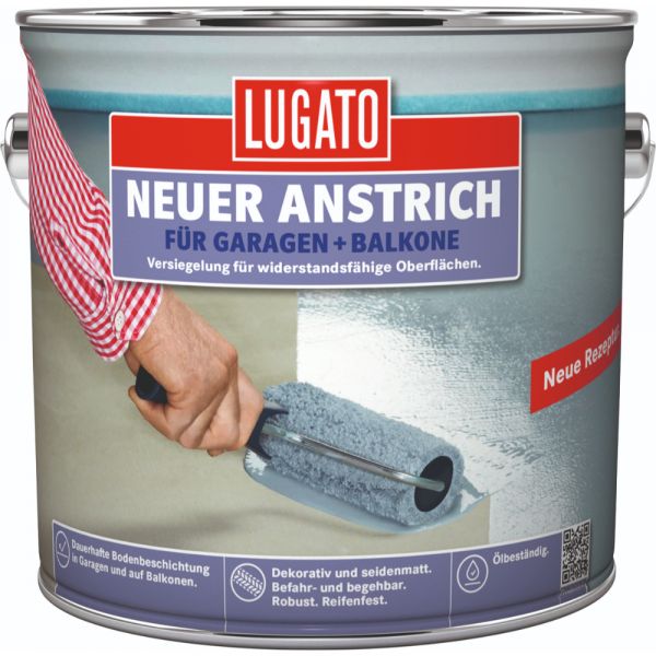 Lugato Neuer Anstrich für Garagen & Balkone – 2,5 Liter