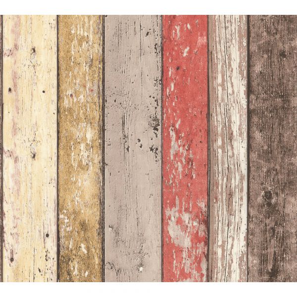 AS Creation Tapete in Holzoptik Braun Rot 866-895127 - 10,05 m x 0,53 m
