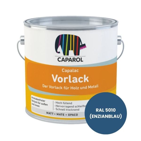 Restposten – Caparol Capalac Vorlack – 2,5 Liter – RAL 5010 (Enzianblau)