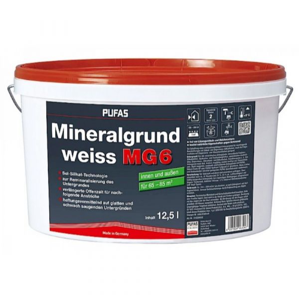 Pufas Mineralgrund weiss MG6