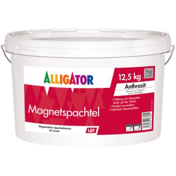 Alligator Magnetspachtel LEF Anthrazit 12,5 kg