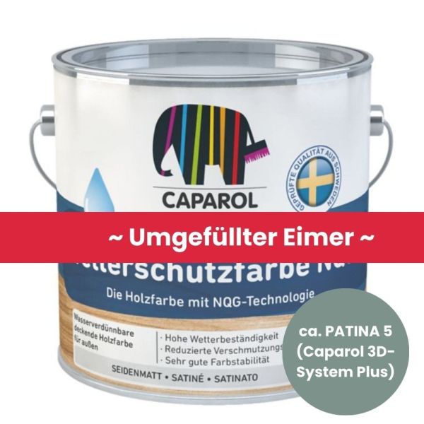 Restposten – Caparol Capadur Wetterschutzfarbe NQG ca. 2,5 Liter – ca. PATINA 5 (Caparol 3D-System )