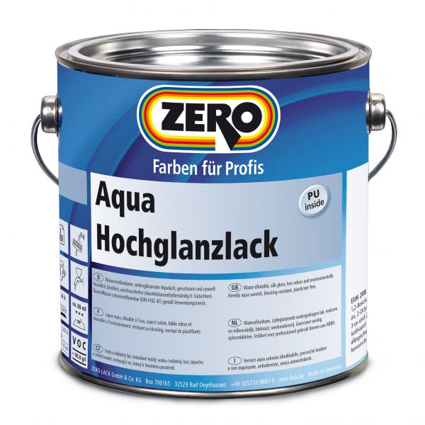 Zero Aqua Hochglanzlack