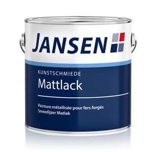 Jansen Kunstschmiede-Mattlack – Schwarz