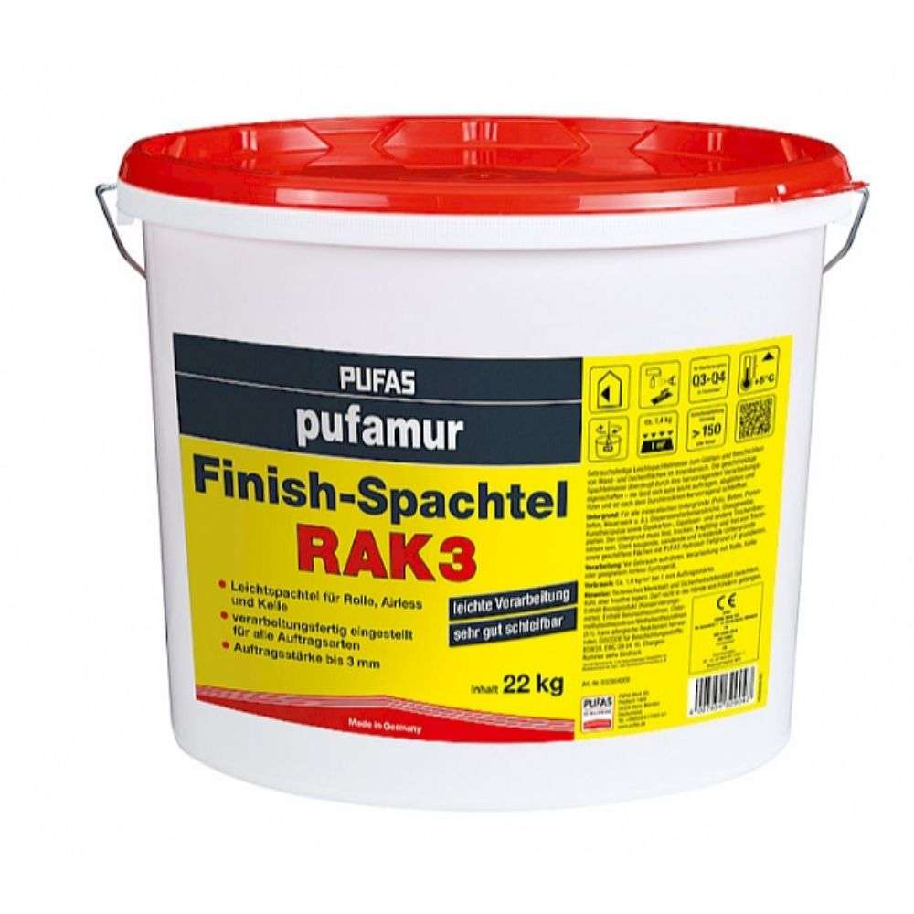 Pufas pufamur Finish-Spachtel RAK3 – 22kg online bestellen